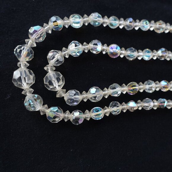 Two 1960s Vintage Crystal Necklaces 17"-19" - Picture 12 of 16